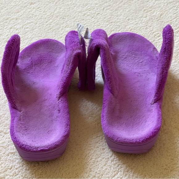Vionic Relax Arch Support Orthotic Slipper Size 5 But Fits Size 6 Purple Magenta - Picture 7 of 9